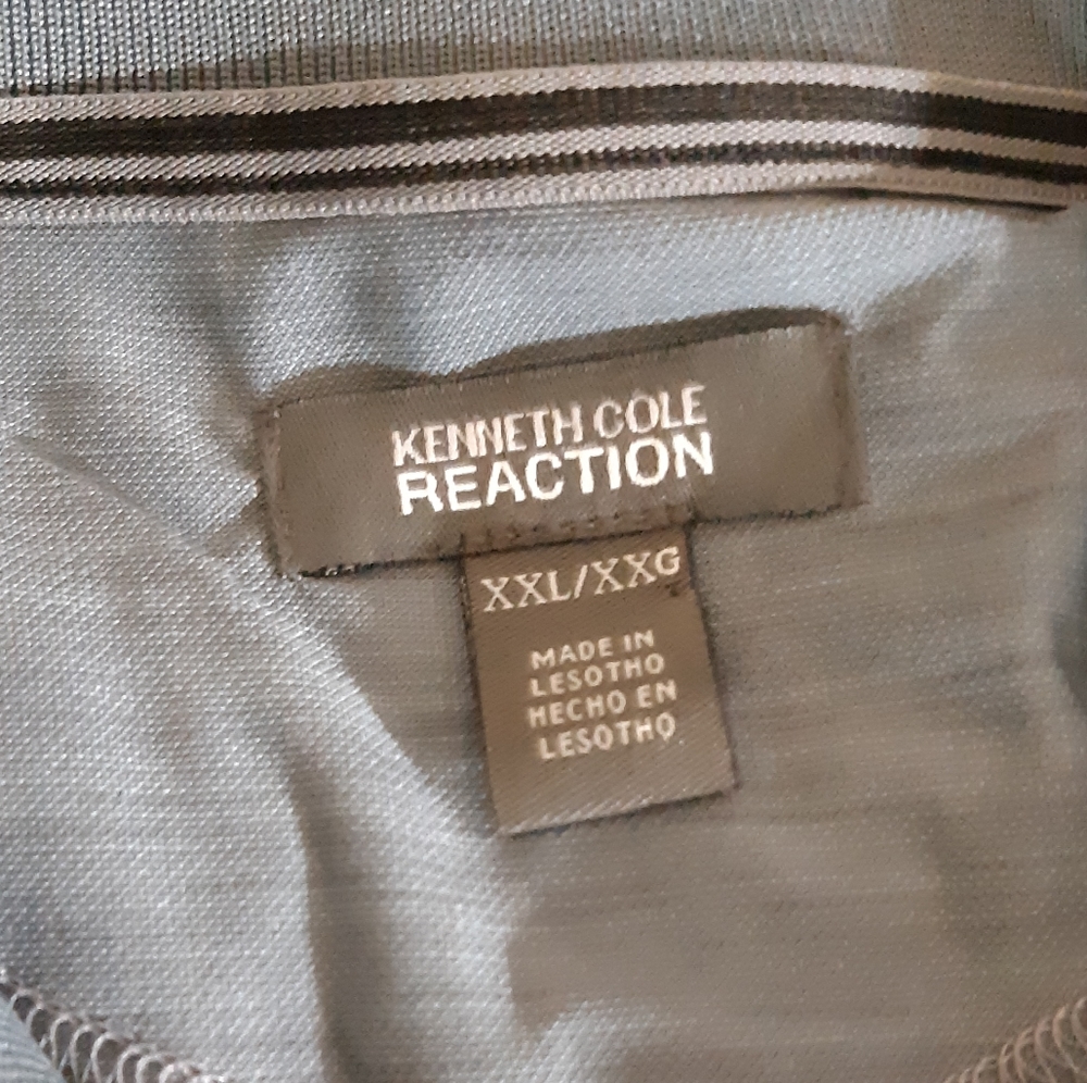 Mens Collared shirt Short sleeve Casual Szb31 Sz XXL Kenneth Cole Reaction - Picture 5 of 5